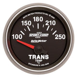 Autometer Sport-Comp II Short Sweep Electronic 100-250 Deg F Transmission Temp Gauge - 3649