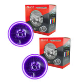 Oracle Lighting 97-06 Jeep Wrangler TJ Pre-Assembled LED Halo Headlights -UV/Purple - 7081-007