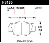 Hawk HP+ Street Brake Pads - HB185N.590
