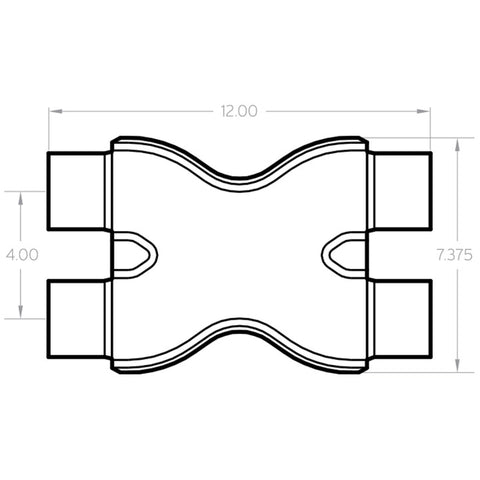 MagnaFlow Smooth Trans X 2.25/2.25 X 12 SS - 10790