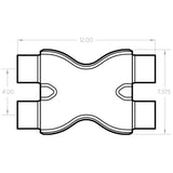MagnaFlow Smooth Trans X 2.5/2.5 X 12 SS - 10791