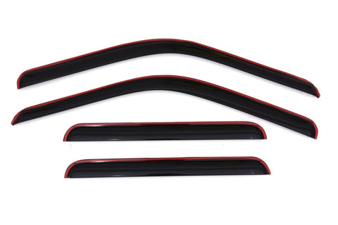 AVS 99-16 Ford F-250 Supercrew Ventvisor In-Channel Front & Rear Window Deflectors 4pc - Smoke - 194953