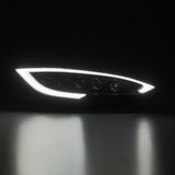 AlphaRex 12-21 Tesla Model S NOVA-Series LED Proj Headlights Blk w/Activtn Light & Seq.Sig / SB DRL - 880877