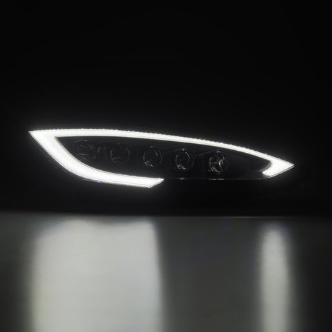 AlphaRex 12-21 Tesla Model S NOVA-Series LED Proj Headlights Blk w/Activtn Light & Seq.Sig / SB DRL - 880877