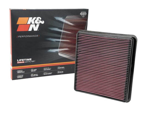 K&N 07-10 Toyota Tundra/Sequoia/Land Cruiser Drop In Air Filter - 33-2387
