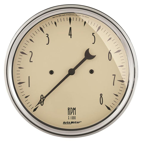 Autometer 2-1/16 inch Electric Voltmeter 18V Antique Beige Gauge - 1891