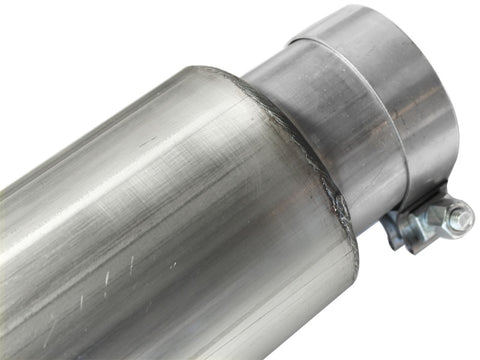 aFe MACHForce XP 5in DPF-Back Stainless Steel Exh Sys, Black tip, Ford Diesel Trucks 08-10 V8-6.4L - 49-43054-B