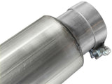 aFe MACHForce XP 5in DPF-Back Stainless Steel Exh Sys, polished tip,Ford Diesel Trucks 08-10 V8-6.4L - 49-43054-P