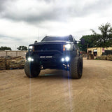 Road Armor 08-13 GMC 1500 Stealth Front Winch Bumper w/Pre-Runner Guard - Tex Blk - 37604B