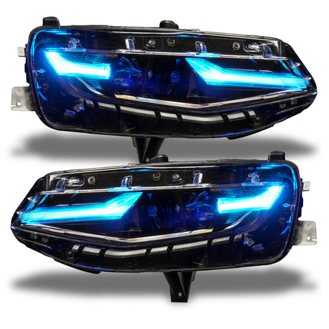 Oracle 19-21 Chevy Camaro LS/LT RGB+A Headlight DRL Kit - ColorSHIFT w/ 2.0 Controller - 1418-333