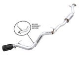 AWE Tuning 2021+ Ford Bronco 0FG Single Rear Exit Exhaust w/Diamond Black Tip & Bash Guard - 3015-23789