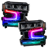Oracle 19-21 Chevy Silverado 1500 RGB+W Headlight DRL Kit - ColorSHIFT w/o Controller - 1441-334