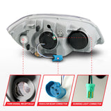 ANZO 05-10 Chevrolet Cobalt / 07-10 Pontiac G5 LED Projector Headlights Black Housing - 121576