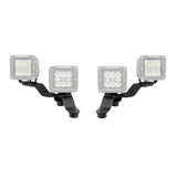 Go Rhino 18-20 Jeep Wrangler JL/JLU/Gladiator JT Light Mount - Two 3in Cubes Offset - 730231T