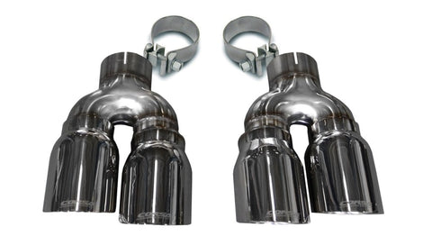 Corsa 16-19 Cadillac ATS 3.6T 4in Inlet / 4in Outlet Twin Polished Tip Kit (For Corsa Exhaust Only) - 14479