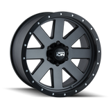 ION Type 134 18x9 / 6x135 BP / 18mm Offset / 87mm Hub Matte Gunmetal/Black Beadlock Wheel - 134-8936MG18