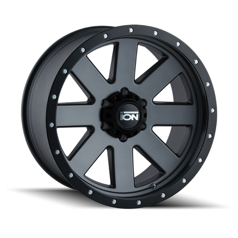 ION Type 134 20x9 / 5x150 BP / 18mm Offset / 110mm Hub Matte Gunmetal/Black Beadlock Wheel - 134-2950MG18