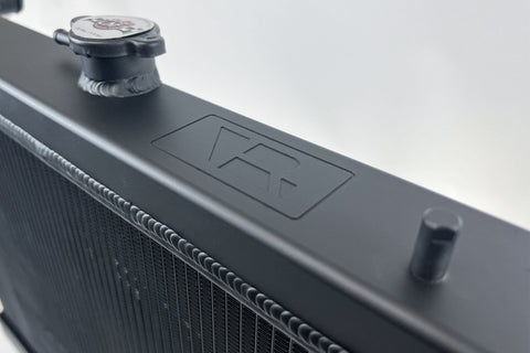 CSF R32 Nissan Skyline GT-R / GT-S Full Billet Aluminum High-Performance Radiator - Black Finish - 7217B