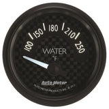 Autometer GT Series 52mm Short Sweep Electronic 100-250 Deg F Water Temperature - 8037