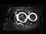 ANZO 2005-2011 Toyota Tacoma Projector Headlights w/ Halos Chrome - 121281