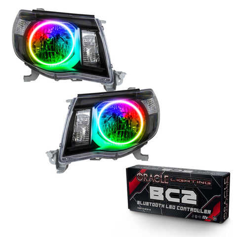 Oracle 05-11 Toyota Tacoma SMD HL - Black - ColorSHIFT w/ BC1 Controller - 8161-335