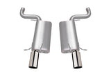 Gibson 06-08 Cadillac STS V 4.4L 2.5in Axle-Back Dual Exhaust - Stainless - 616000