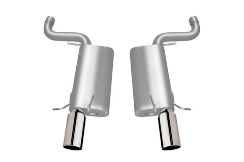 Gibson 06-08 Cadillac STS V 4.4L 2.5in Axle-Back Dual Exhaust - Stainless - 616000