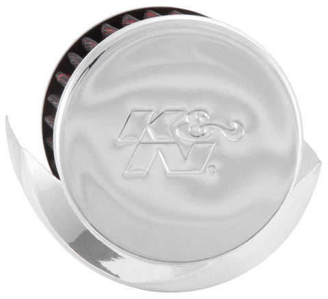 K&N 1.375in Flange ID x 3in OD x 2.5in Height Clamp On Crankcase Vent Filter - 62-1513