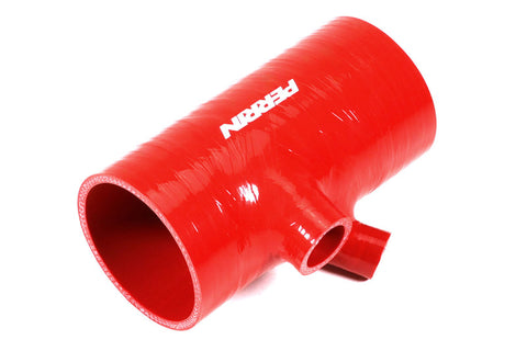 Perrin 2022+ Subaru WRX Red 3in Turbo Inlet Hose w/ Nozzle (Short) - PSP-INT-426RD
