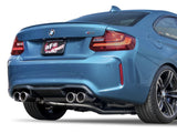 aFe MACHForce XP 3in - 2 1/2in Axle Back 304SS Exhaust w/ Carbon Fiber Tips 16-17 BMW M2 (f87) - 49-36333-C