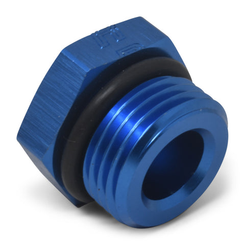 Russell Performance -8 AN Straight Thread Plug (Blue) - 660280