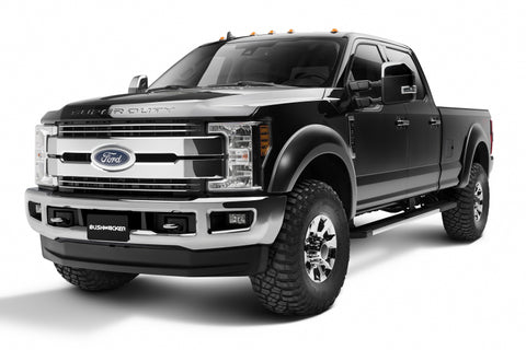 Bushwacker 17-18 Ford F-250 Super Duty Extend-A-Fender Style Flares 4pc - Black - 20943-02