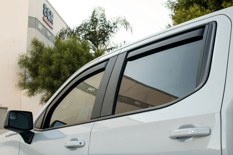 EGR 2019 Chevy 1500 Crew Cab In-Channel Window Visors - Matte - 571695