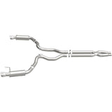 MagnaFlow Cat Back, SS, 3in, Competition, Dual Split Polished 4.5in Tips 2015 Ford Mustang GT V8 5.0 - 19101