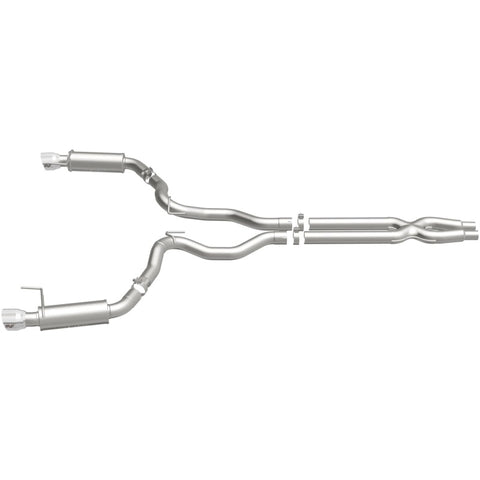 MagnaFlow Cat Back, SS, 3in, Competition, Dual Split Polished 4.5in Tips 2015 Ford Mustang GT V8 5.0 - 19101