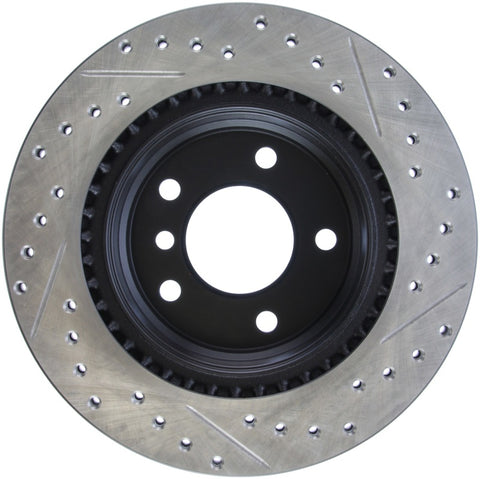 StopTech 06 BMW 325 / 07-09 BMW 328 Slotted & Drilled Right Rear Rotor - 127.34078R