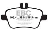 EBC 13+ Mercedes-Benz CLA250 2.0 Turbo Ultimax2 Rear Brake Pads - UD1646