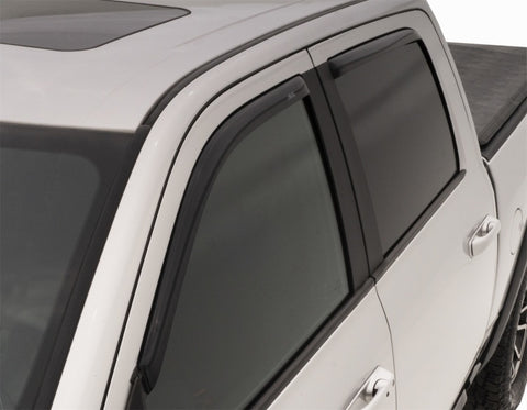 AVS 09-18 Dodge RAM 1500 Crew Cab Ventvisor In-Channel Front & Rear Window Deflectors 4pc - Smoke - 194109