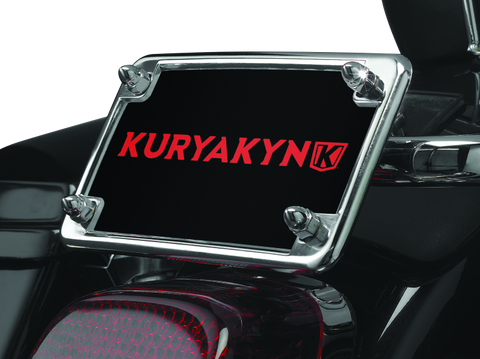 Kuryakyn License Frame & Backing Plate Set 4in X 7in Chrome - 9166