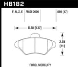 Hawk HP+ Street Brake Pads - HB182N.660