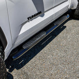 Westin 2022 Toyota Tundra Double Cab PRO TRAXX 4 Oval Nerf Step Bars - Black - 21-24225