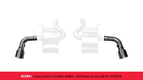 Corsa 2016-2024 Chevy Camaro SS 2.75in Inlet / 4.5in Outlet Polished Tip Kit (For Corsa ExhaustOnly) - 14775