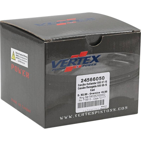 Vertex Piston 07-15 Can-Am Outlander 500 4x4 500cc +0.50mm Oversized Cast Replica Piston Kit - 24566050