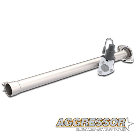 QTP 15-18 Ford F-150 CC/EC Standard Bed 2.5in 304SS Aggressor Cutout Mid Pipe - 540015