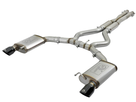 aFe MACHForce XP 3in-2.5in 304SS Exhaust Cat-Back 15-20 Audi S3 L4-2.0L (t) - Black Tips - 49-36442-B
