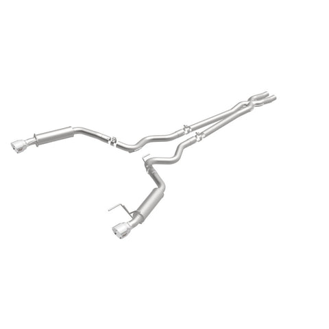 MagnaFlow Cat Back, SS, 2.5in, Competition, Dual Split Polished 4.5in Tips 2015 Ford Mustang V6 3.7L - 19099
