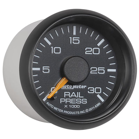 Autometer Factory Match 52.4mm Digital Stepper Motor 0-30,000 PSI Diesel Fuel Rail Pressure Gauge - 8386