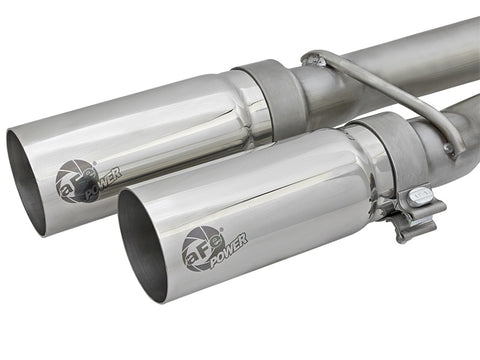 aFe Rebel Series 3in SS Cat-Back Exhaust System w/ Polished Tip 04-15 Nissan Titan V8 5.6L - 49-46124-P