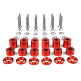 BuiltRight Industries 42 Piece Tech Plate Mounting Hardware Kit - Red - 201022