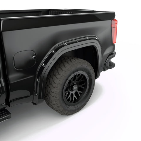 EGR 19-23 Gmc Sierra 1500 Painted To Code Traditional Bolt-On Look Fender Flares Black Set Of 4 - 791794-GBA